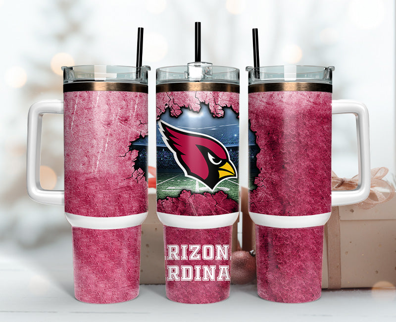 Arizona Cardinals Tumbler 40oz Png, 40oz Tumbler Skinny 100