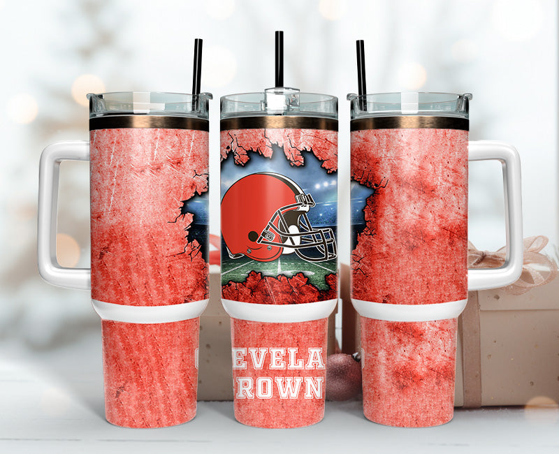 Cleveland Browns Tumbler 40oz Png, 40oz Tumbler Skinny 107
