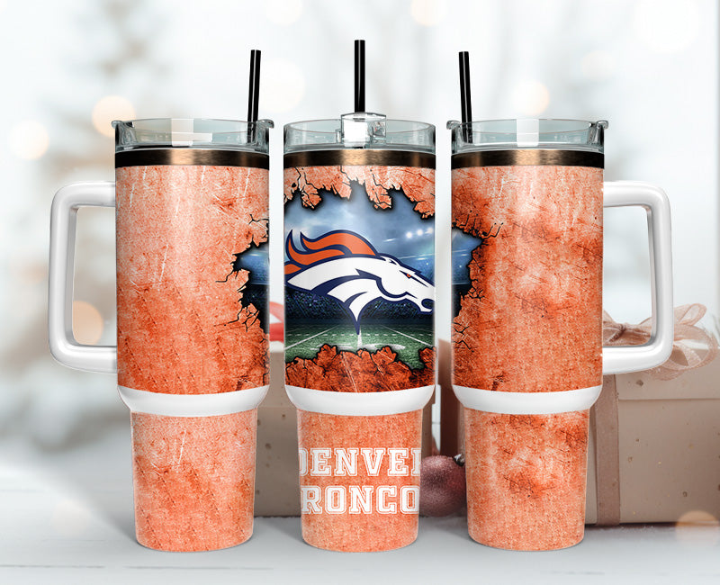 Denver Broncos Tumbler 40oz Png, 40oz Tumbler Skinny 109
