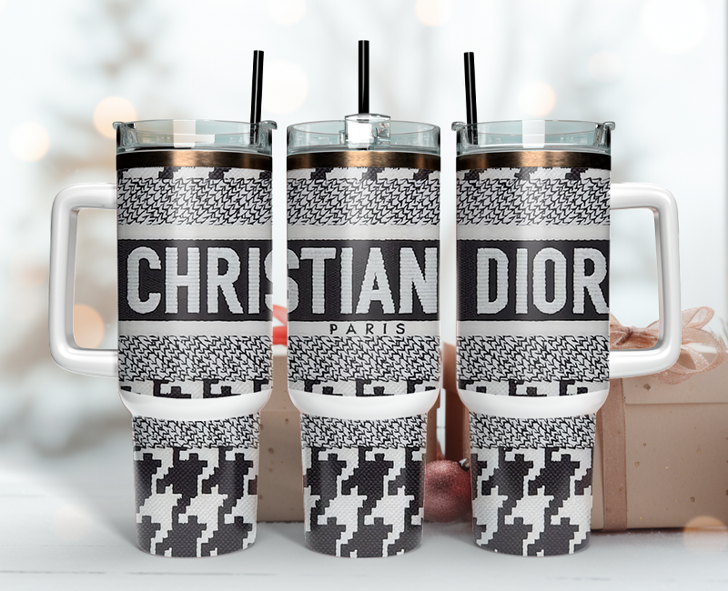Christian Dior Tumbler Wrap 40oz,Tumbler Wrap with Logo Fashion - Instant PNG File 10