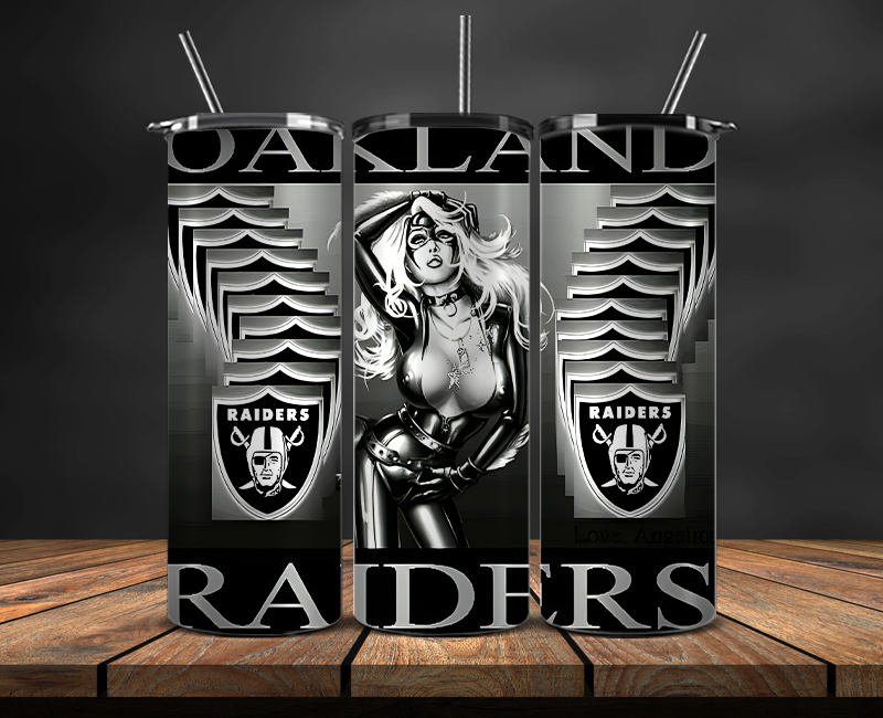 Las Vegas Raiders Tumbler Wrap, NFL Trendy Tumbler 10