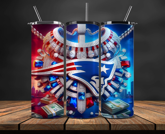 New England Patriots Tumbler Wrap, NFL Trendy Tumbler 10