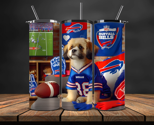 Buffalo Bills Tumbler Wrap, NFL Trendy Tumbler 10