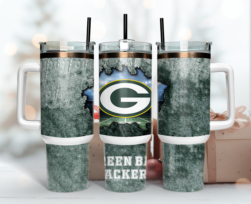 Green Bay Packers Tumbler 40oz Png, 40oz Tumbler Skinny 111