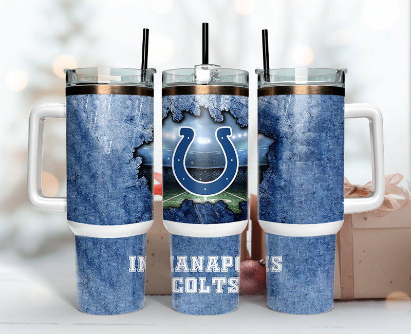 Indianapolis Colts Tumbler 40oz Png, 40oz Tumbler Skinny 113