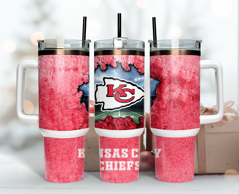 Kansas City Chiefs Tumbler 40oz Png, 40oz Tumbler Skinny 115