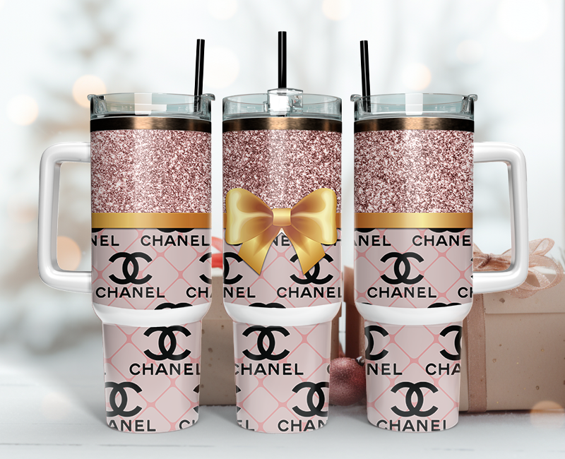 Chanel Tumbler Wrap 40oz,Tumbler Wrap with Logo Fashion - Instant PNG File 118