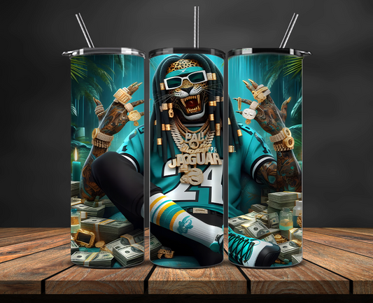 Jacksonville Jaguars Tumbler Wrap, NFL Trendy Tumbler 11
