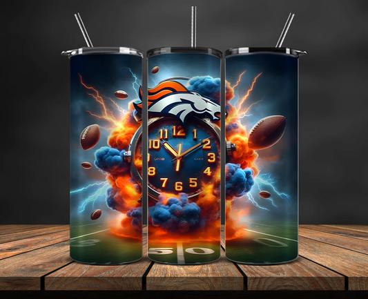 Denver Broncos Tumbler Wrap, NFL Trendy Tumbler 11