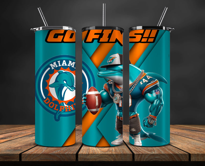 American football themed tumbler wrap design for 20oz skinny tumbler, sports fan style