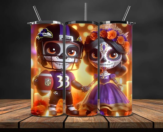 Baltimore Ravens Tumbler Wrap, NFL Trendy Tumbler 11
