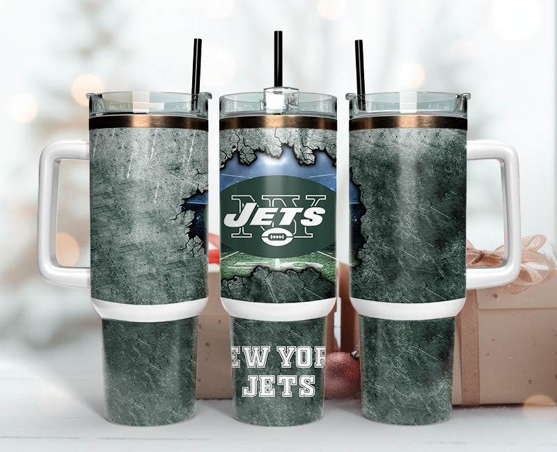 New York Jets Tumbler 40oz Png, 40oz Tumbler Skinny 124