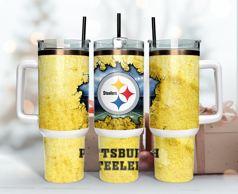 Pittsburgh Steelers Tumbler 40oz Png, 40oz Tumbler Skinny 126