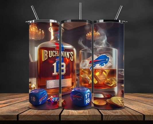 Buffalo Bills Tumbler Wrap, NFL Trendy Tumbler 12