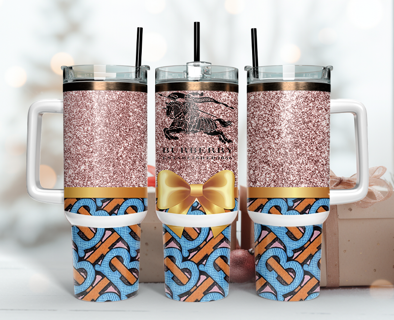 Burberry Tumbler Wrap 40oz,Tumbler Wrap with Logo Fashion - Instant PNG File 132