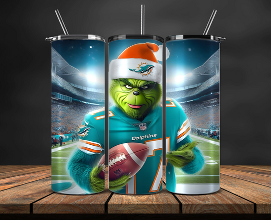 Miami Dolphins Tumbler Wrap, NFL Trendy Tumbler 13