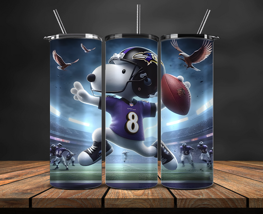 Baltimore Ravens Tumbler Wrap, NFL Trendy Tumbler 13