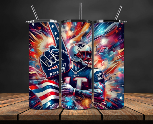 New England Patriots Tumbler Wrap, NFL Trendy Tumbler 13