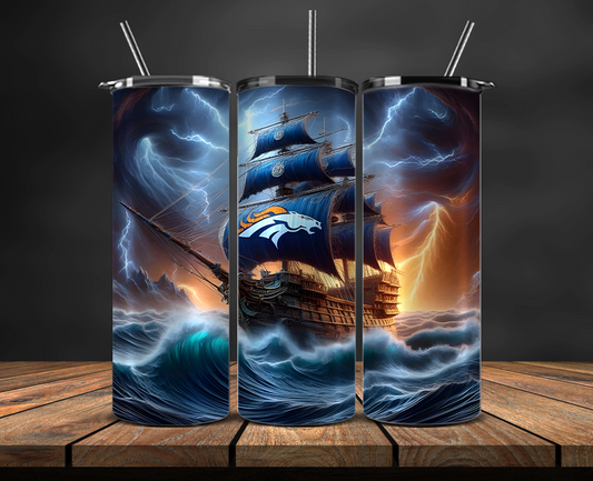 Denver Broncos Tumbler Wrap, NFL Trendy Tumbler 13
