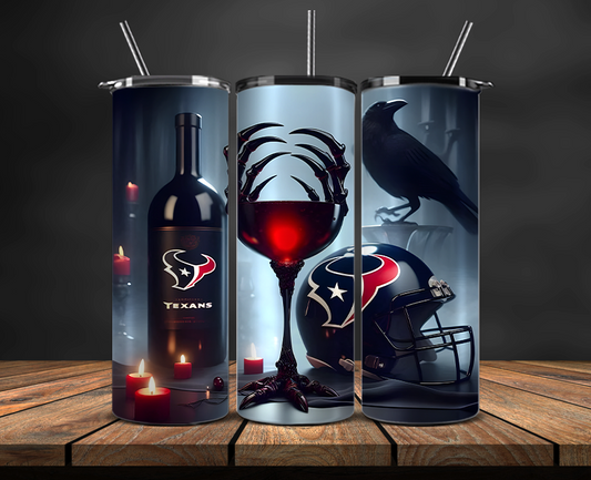 Houston Texans Tumbler Wrap, NFL Trendy Tumbler 13