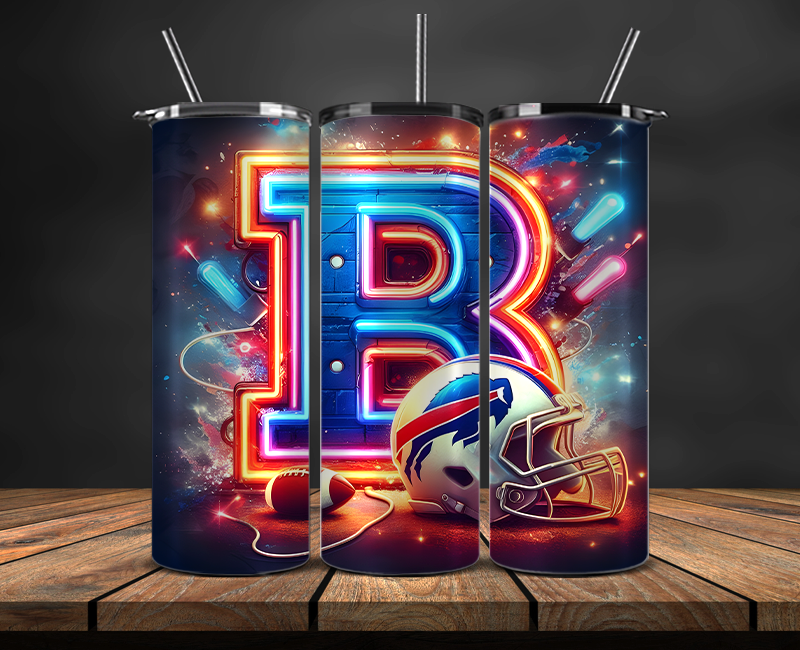 Buffalo Bills Tumbler Wrap, NFL Trendy Tumbler 14