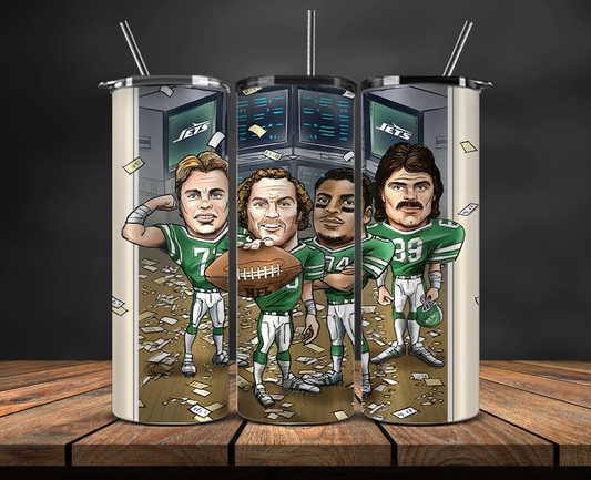 New York Jets Tumbler Wrap, NFL Trendy Tumbler 14