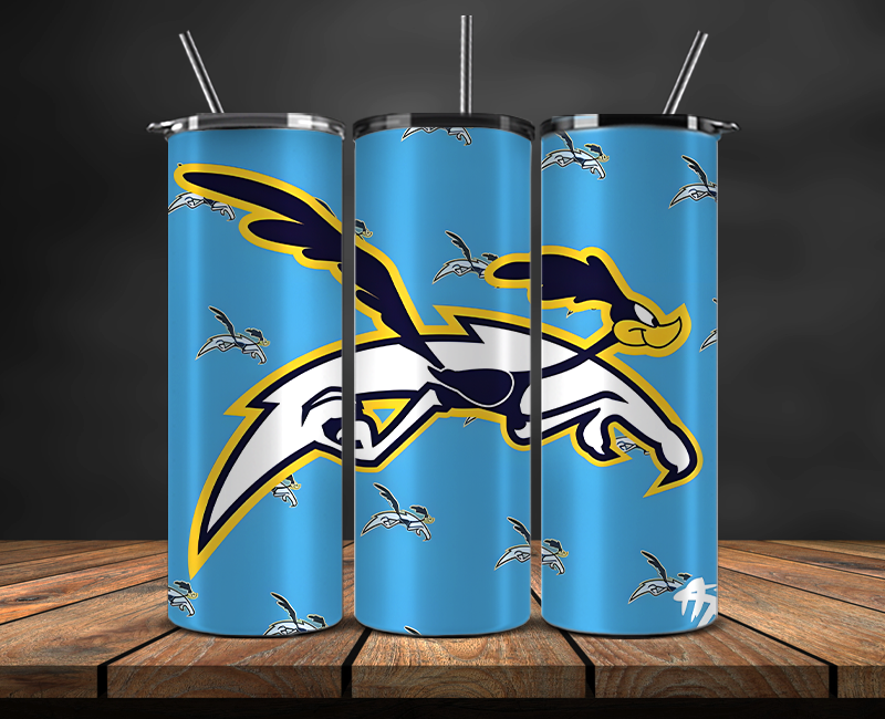 Los Angeles Chargers Tumbler Wrap, NFL Trendy Tumbler 14