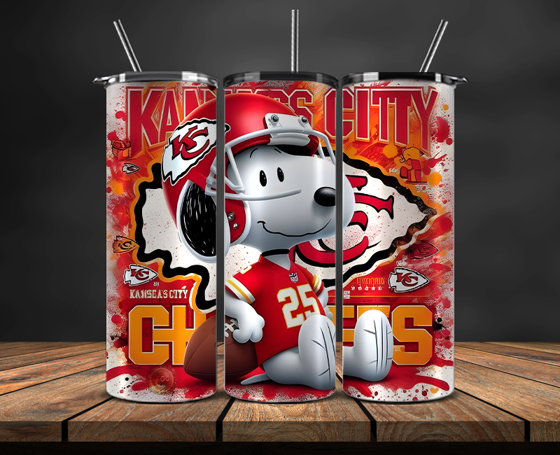 Kansas City Chiefs Tumbler Wrap, NFL Trendy Tumbler 14