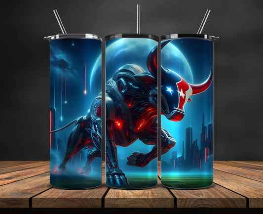 Houston Texans Tumbler Wrap, NFL Trendy Tumbler 15