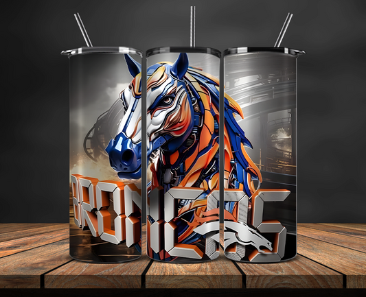 Denver Broncos Tumbler Wrap, NFL Trendy Tumbler 15