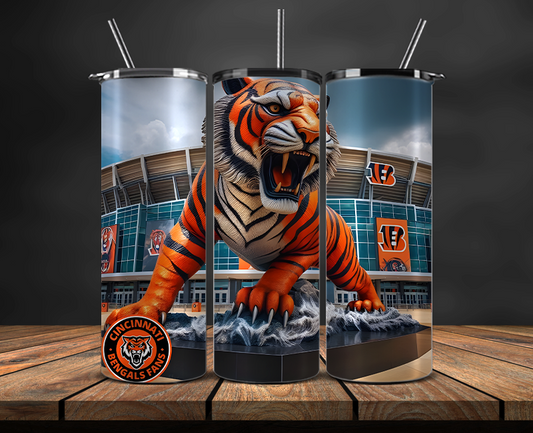 Cincinnati Bengals Tumbler Wrap, NFL Trendy Tumbler 15