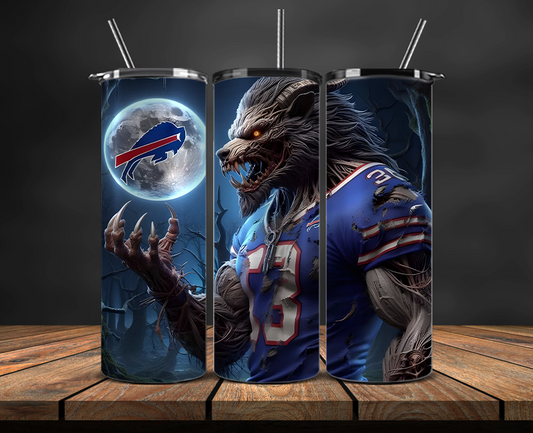 Buffalo Bills Tumbler Wrap, NFL Trendy Tumbler 15