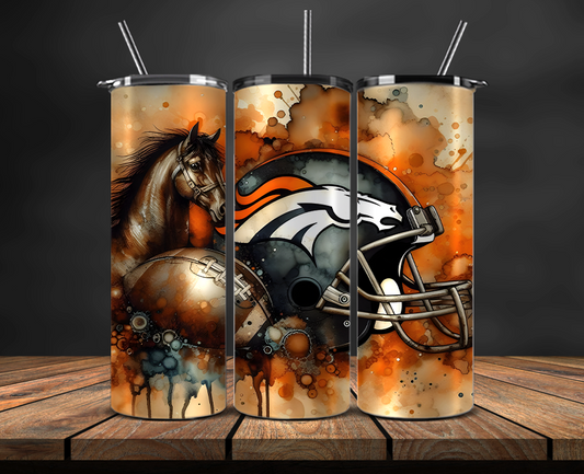 Denver Broncos Tumbler Wrap, NFL Trendy Tumbler 16