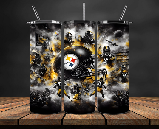 Pittsburgh Steelers Tumbler Wrap, NFL Trendy Tumbler 17