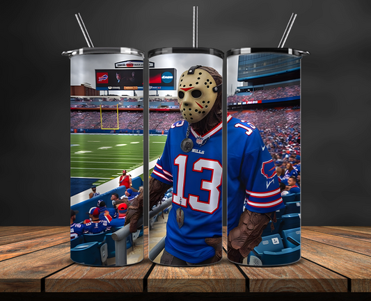 Buffalo Bills Tumbler Wrap, NFL Trendy Tumbler 17