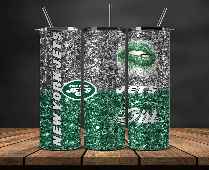New York Jets Tumbler Wrap, NFL Trendy Tumbler 17