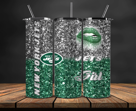 New York Jets Tumbler Wrap, NFL Trendy Tumbler 17