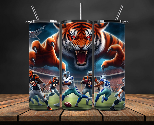 Cincinnati Bengals Tumbler Wrap, NFL Trendy Tumbler 17