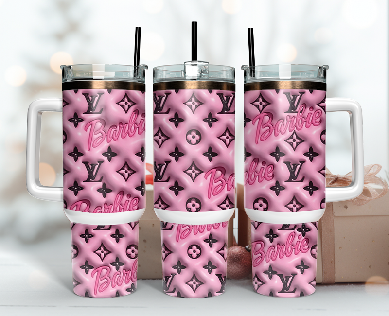 LV 3D Tumbler Wrap 40oz,Tumbler Wrap with Logo Fashion - Instant PNG File 17