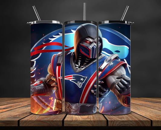 New England Patriots Tumbler Wrap, NFL Trendy Tumbler 17