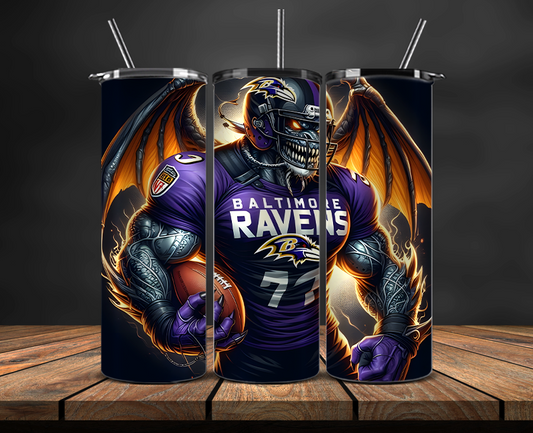 Baltimore Ravens Tumbler Wrap, NFL Trendy Tumbler 18