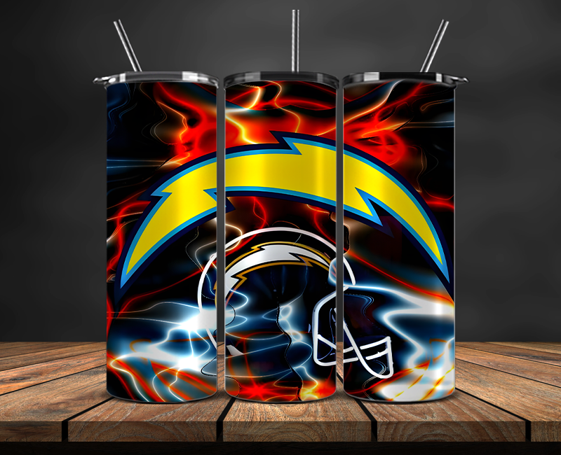 Los Angeles Chargers Tumbler Wrap, NFL Trendy Tumbler 18