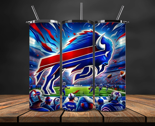 Buffalo Bills Tumbler Wrap, NFL Trendy Tumbler 18
