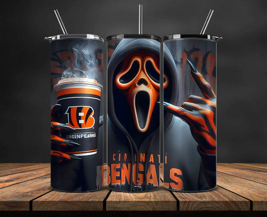 Cincinnati Bengals Tumbler Wrap, NFL Trendy Tumbler 18