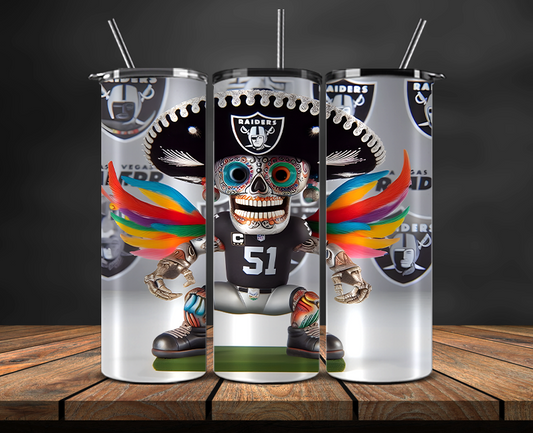 Las Vegas Raiders Tumbler Wrap, NFL Trendy Tumbler 19