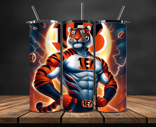 Cincinnati Bengals Tumbler Wrap, NFL Trendy Tumbler 19