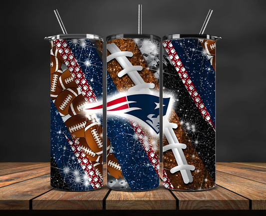 New England Patriots Tumbler Wrap, NFL Trendy Tumbler 19