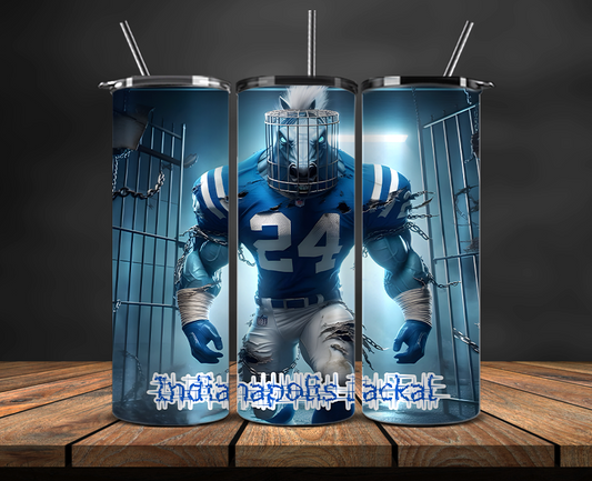Indianapolis Colts Tumbler Wrap, NFL Trendy Tumbler 19