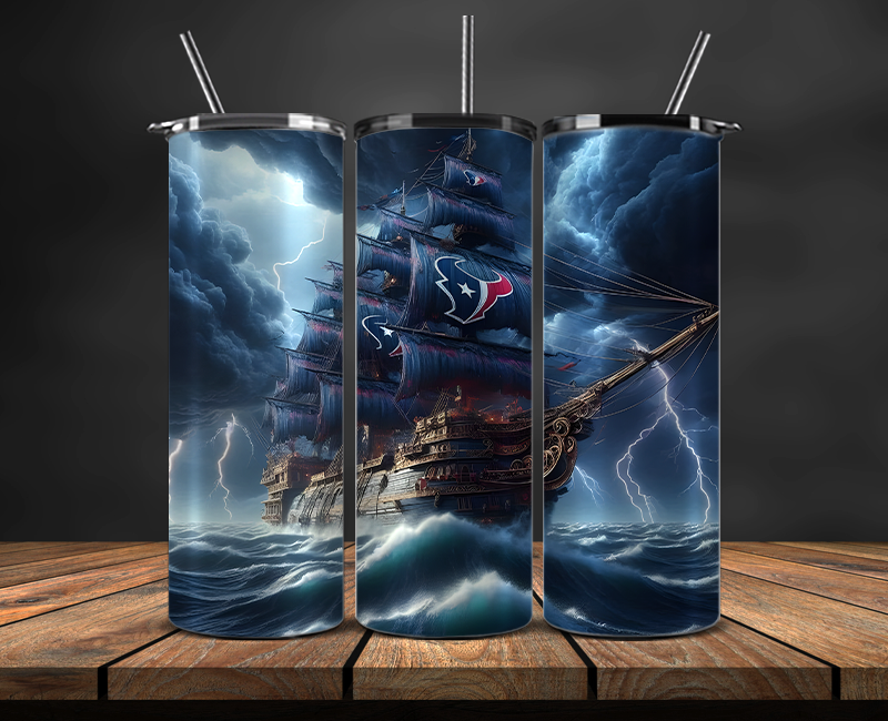 Houston Texans Tumbler Wrap, NFL Trendy Tumbler 01