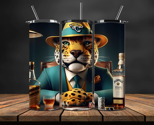 Jacksonville Jaguars Tumbler Wrap, NFL Trendy Tumbler 01